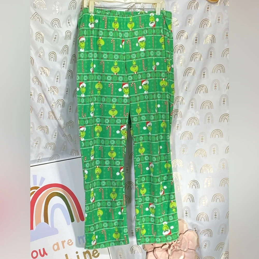 Green Kids Pajamas with Holiday Print